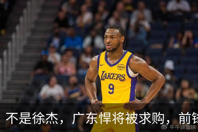 不是徐杰，广东悍将被求购，前锋，杜锋看重，转会费或8位数